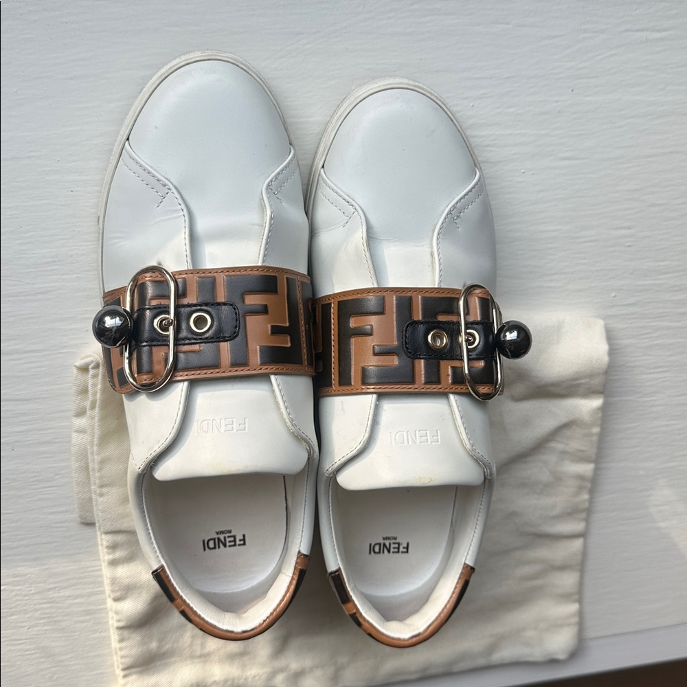Fendi Buckle Sneakers